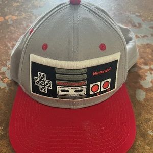 Nintendo NES Snapback Hat Cap Retro Controller Embroidered Logo